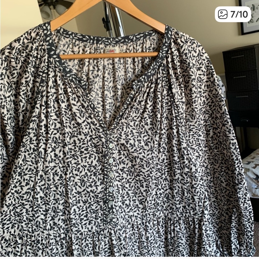 Faherty Phoebe Floral Maxi Dress XL - Picture 6 of 9